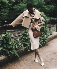 ANISA BALLET FLATS CREME CRINKLE PATENT - re:vita