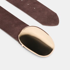 BUBBLE BUCKLE BELT MAHOGANY GOLD