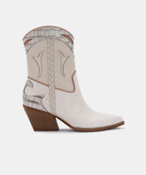 LORAL BOOTIES IVORY LEATHER - re:vita