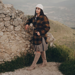 ALDY BOOTS HERRINGBONE PRINTED SUEDE