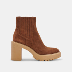 CASTER H2O BOOTIES CAMEL SUEDE - re:vita