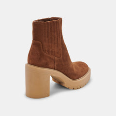 CASTER H2O BOOTIES CAMEL SUEDE - re:vita