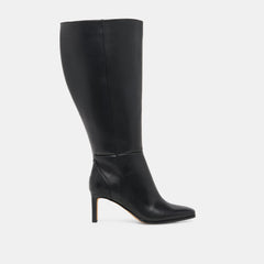 EMMI EXTRA WIDE CALF BOOTS BLACK LEATHER