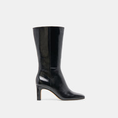RIGGS WIDE CALF BOOTS BLACK LEATHER