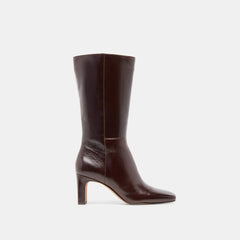 RIGGS WIDE CALF BOOTS CHOCOLATE LEATHER