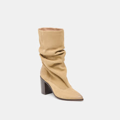 TALINA WIDE CALF BOOTS DK TAUPE SUEDE