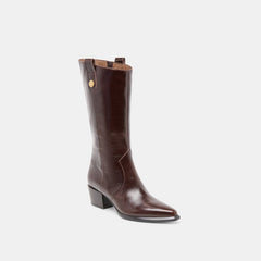 VERN BOOTS CHOCOLATE LEATHER