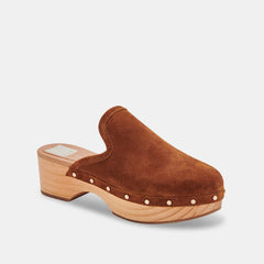 CLOSEN CLOGS COGNAC SUEDE - COGNAC SUEDE / 8 / 935 - re:vita