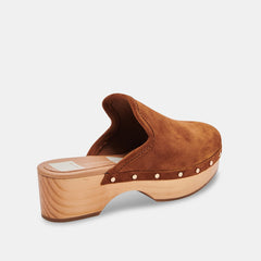 CLOSEN CLOGS COGNAC SUEDE - COGNAC SUEDE / 8 / 935 - re:vita