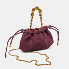 CLEO CROSSBODY BURGUNDY SUEDE