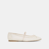 RAEVEN BALLET FLATS WHITE TULLE
