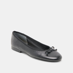 RITLA BALLET FLATS BLACK LEATHER