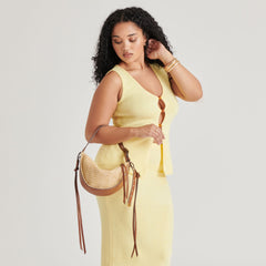 MONACO SHOULDER BAG NATURAL RAFFIA