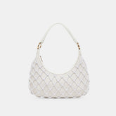 POSITANO SHOULDER BAG WHITE RAFFIA