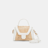 TROPEZ CROSSBODY WHITE NATURAL CANE