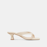 BREVEL HEELS BONE LEATHER