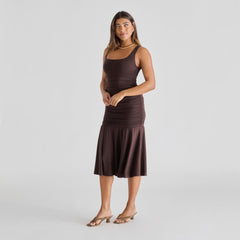 BREVEL HEELS OLIVE SUEDE