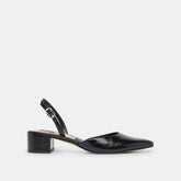 CAREL HEELS MIDNIGHT CRINKLE PATENT LEATHER