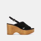 DILION WEDGES BLACK NUBUCK