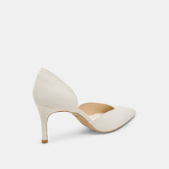 ELOY HEELS WHITE LEATHER