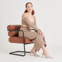 KAYE CRYSTAL HEELS GOLD MESH