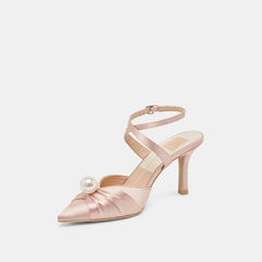 KAYSEY HEELS LT BLUSH SATIN