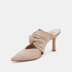 KELSY HEELS TAUPE SUEDE