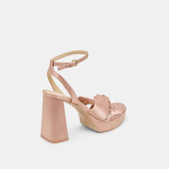 PARLO HEELS BLUSH SATIN