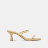 GRASON HEELS LT NATURAL RAFFIA