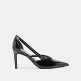 KAINE HEELS MIDNIGHT CRINKLE PATENT LEATHER