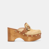 DEBRAH CLOGS LT NATURAL RAFFIA