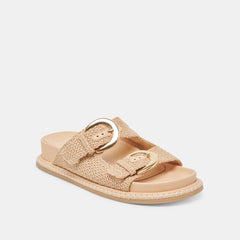 SHAUNY SANDALS NATURAL RAFFIA