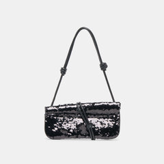 ALICE SHOULDER BAG BLACK SEQUIN