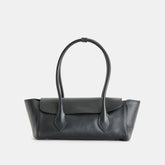 IRENE SHOULDER BAG BLACK LEATHER