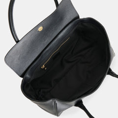 IRENE SHOULDER BAG BLACK LEATHER