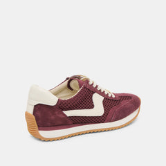 B.NTCD MESH SNEAKERS CRANBERRY WOVEN MESH