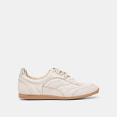 LAINI SNEAKERS OFF WHITE CRACKLED LEATHER