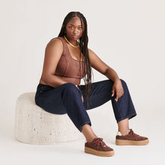 NAOMY H2O SNEAKERS DK BROWN SUEDE