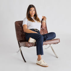 NOTICE SNEAKERS GREY WHITE LEATHER