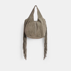 NAKOMA SHOULDER BAG OLIVE SUEDE
