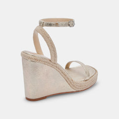 AURORA HEELS LIGHT GOLD METALLIC STELLA - re:vita