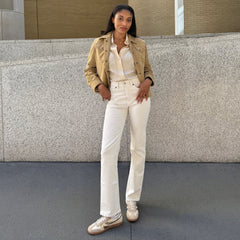 MERIT SNEAKERS WHITE GOLD LEATHER