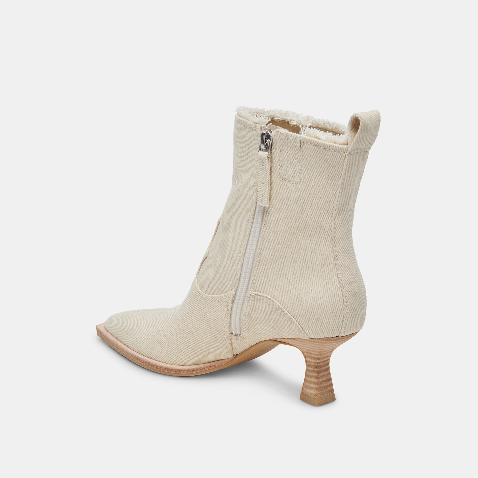 AUSTIN BOOTS IVORY DENIM - re:vita