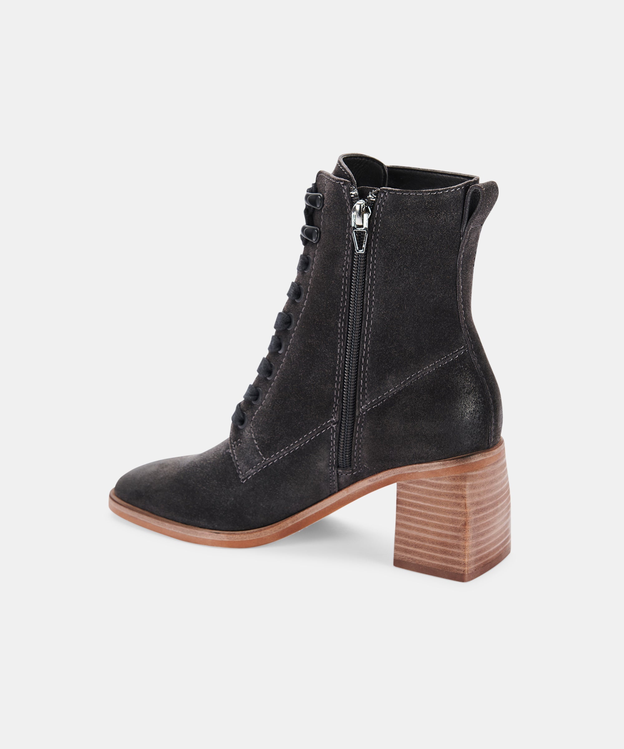 IDEN BOOTIES ANTHRACITE SUEDE - re:vita