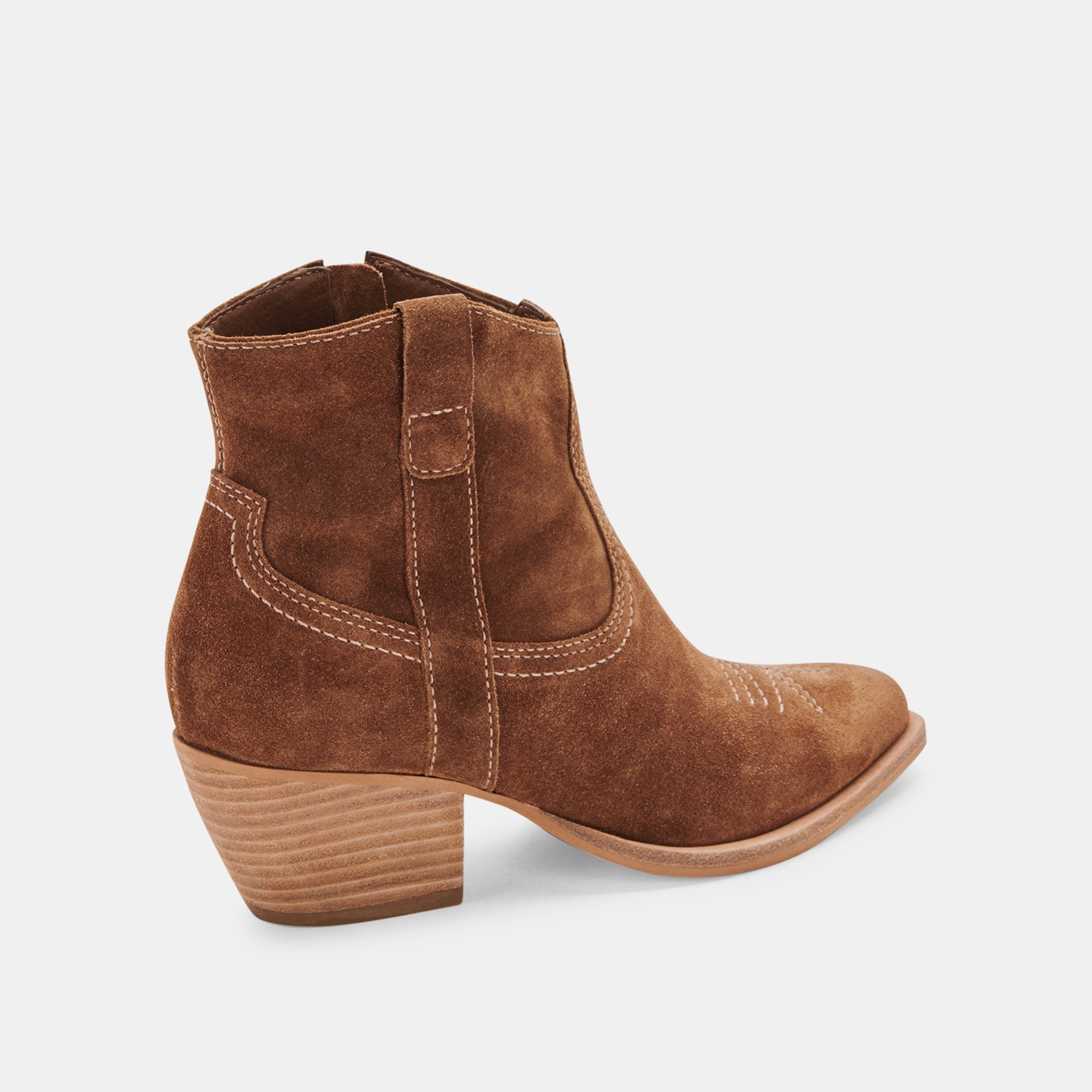 SILMA BOOTIES DK BROWN SUEDE - re:vita