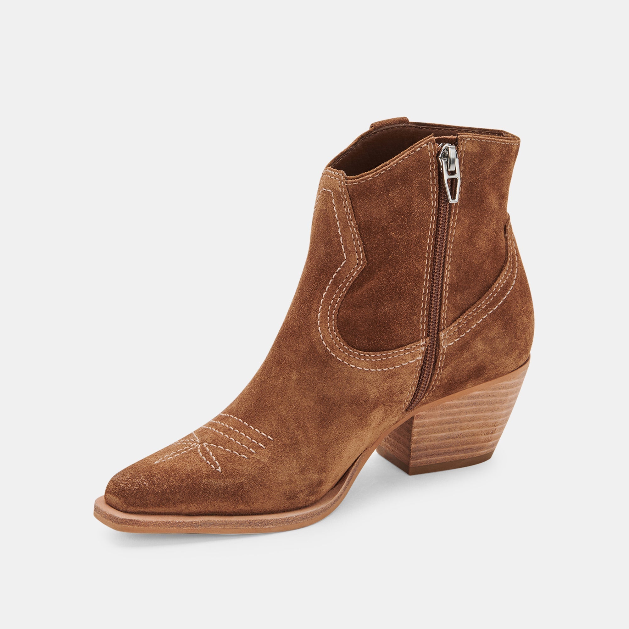 SILMA BOOTIES DK BROWN SUEDE - re:vita