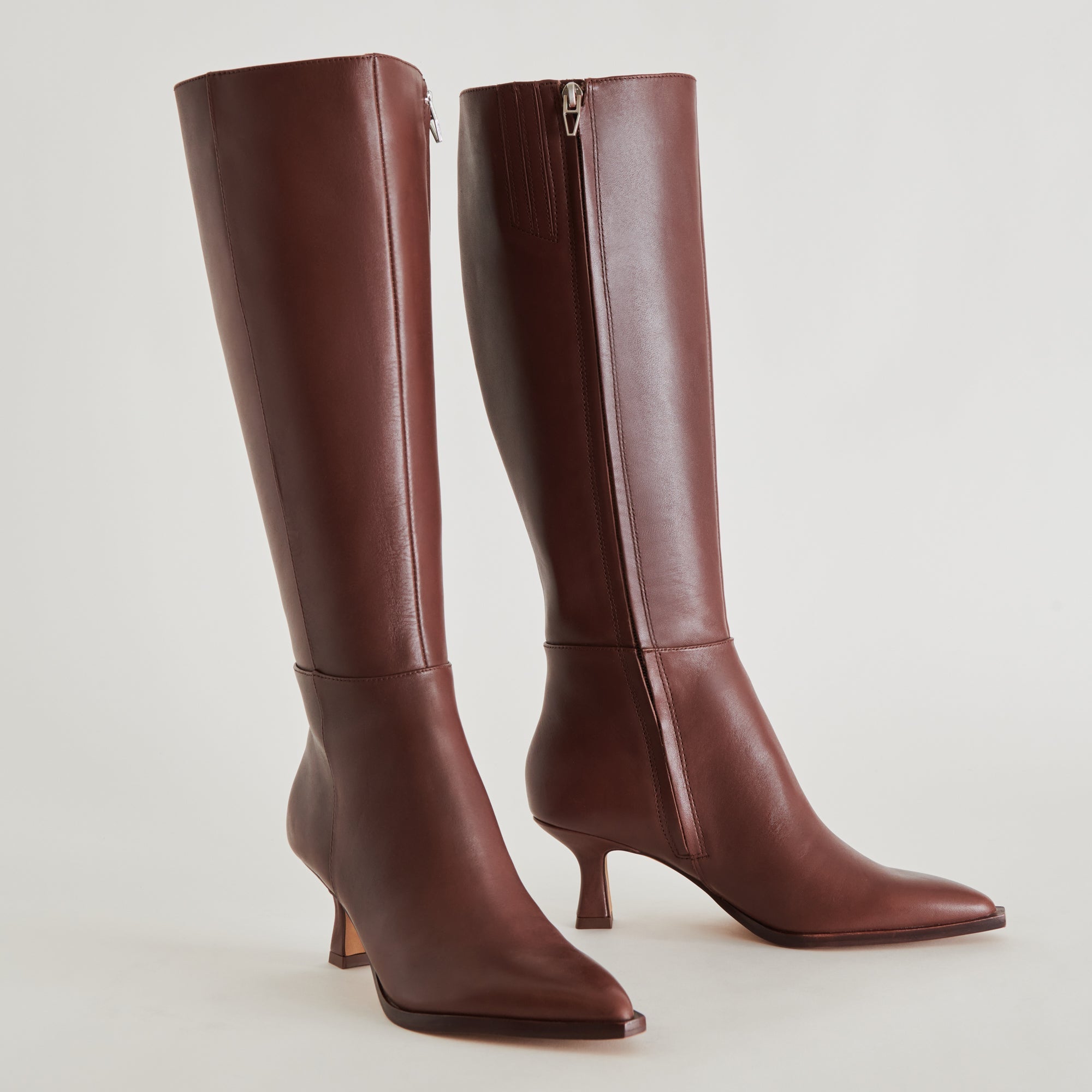 AUGGIE EXTRA WIDE CALF BOOTS CHOCOLATE LEATHER - re:vita