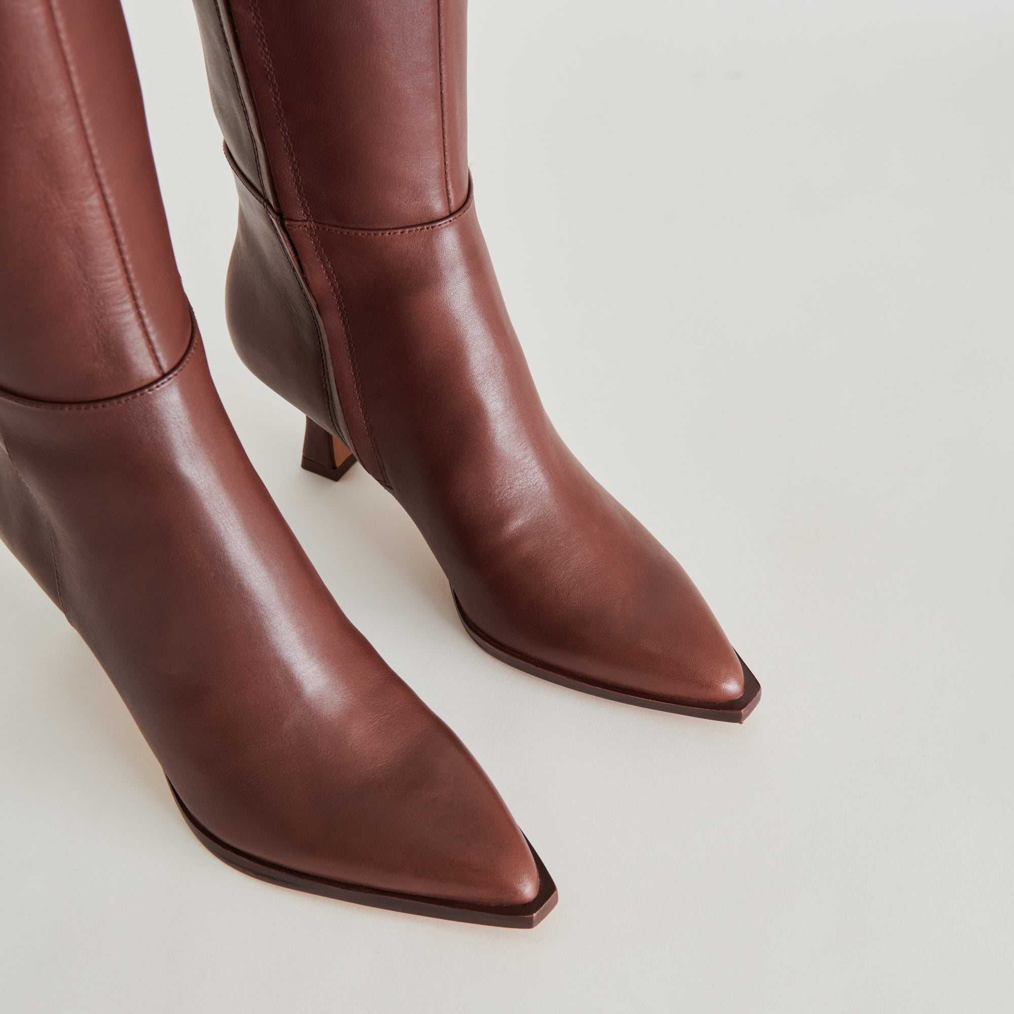 AUGGIE EXTRA WIDE CALF BOOTS CHOCOLATE LEATHER - re:vita