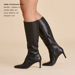 EMMI BOOTS BLACK LEATHER