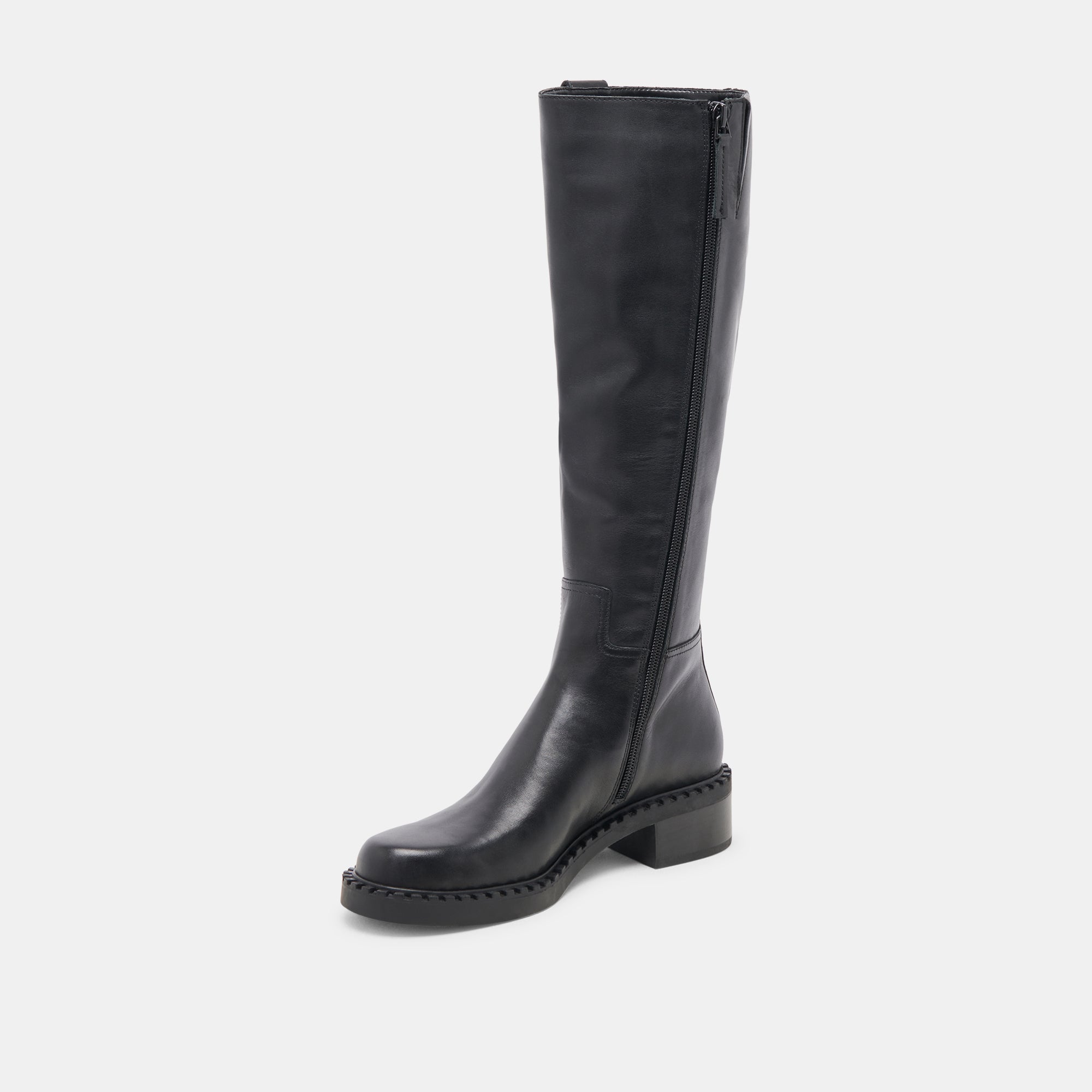 GLORY H2O EXTRA WIDE CALF BOOTS BLACK LEATHER